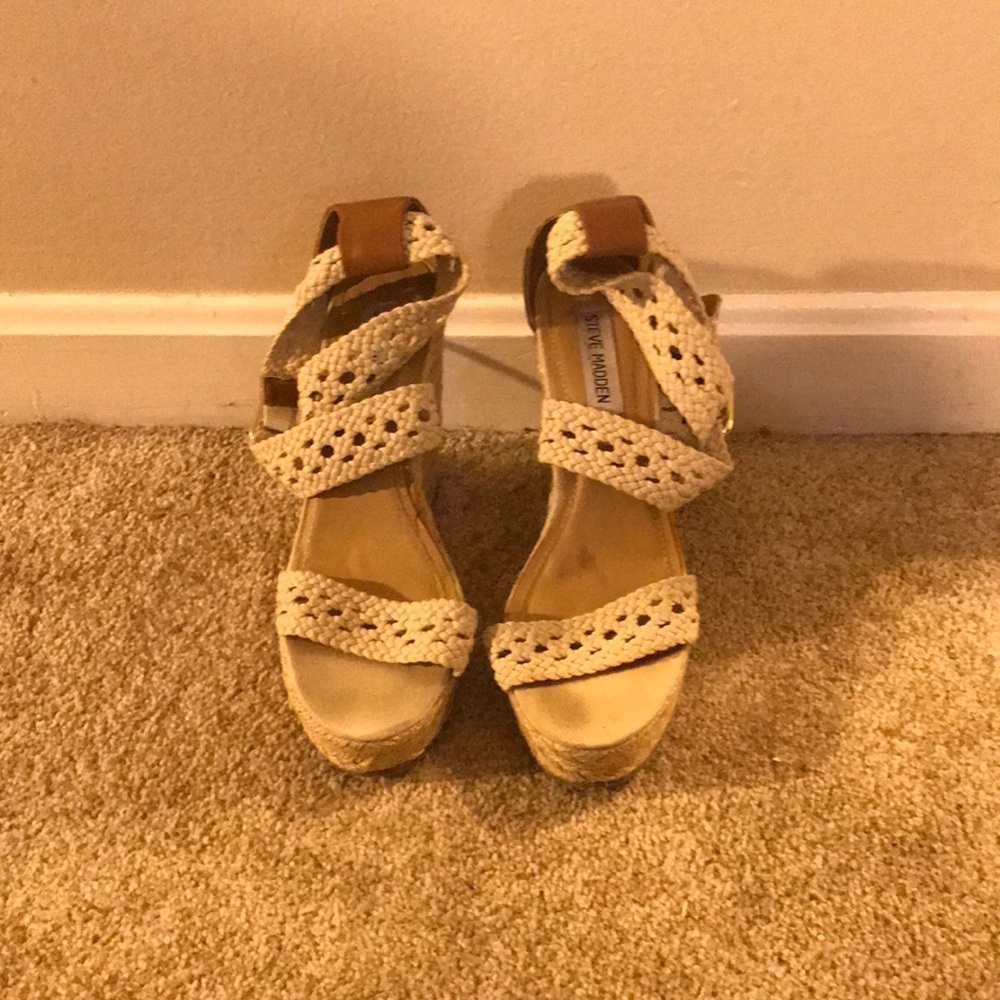 Steve Madden strappy Espradrille wedge sandal